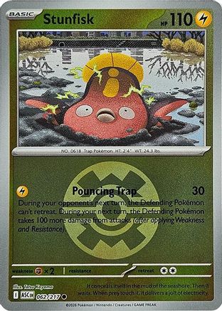 Stunfisk (Quick Ball) 062  - Reverse Holofoil - Common
