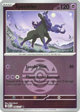 Spectrier (Dusk Ball) 098  - Reverse Holofoil - Rare