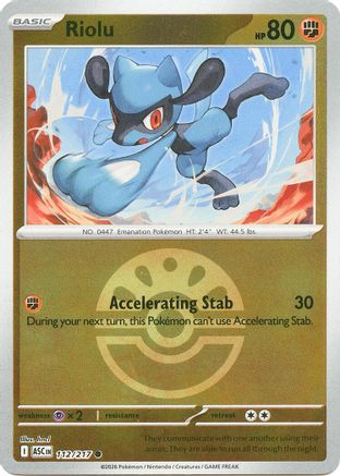 Riolu (Friend Ball) 112  - Reverse Holofoil - Common