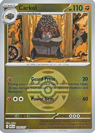 Carkol (Dusk Ball) 119  - Reverse Holofoil - Common