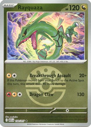 Rayquaza (Friend Ball) 153  - Reverse Holofoil - Rare