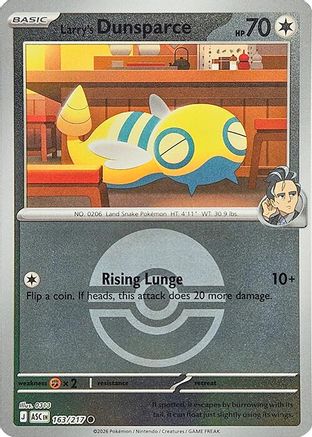 Larry's Dunsparce (Poke Ball) 163  - Reverse Holofoil - Common