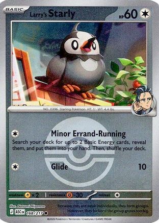 Larry's Starly (Poke Ball) 168  - Reverse Holofoil - Common