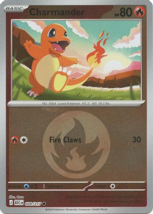 Charmander (Energy Symbol Pattern) 020  - Reverse Holofoil - Common