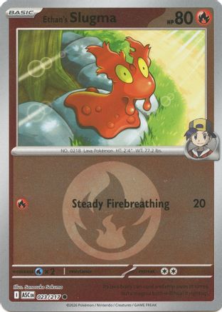 Ethan's Slugma (Energy Symbol Pattern) 023  - Reverse Holofoil - Common