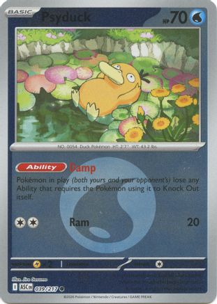 Psyduck (Energy Symbol Pattern) 039/217  - Reverse Holofoil - Common