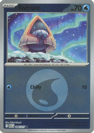 Snorunt (Energy Symbol Pattern) 046/217  - Reverse Holofoil - Common