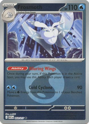 Frosmoth (Energy Symbol Pattern) 053  - Reverse Holofoil - Uncommon