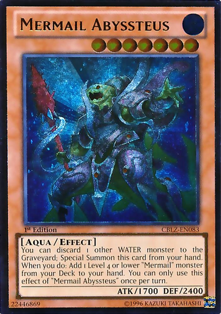 Sirènemail Abyssteus [CBLZ-EN083] Ultimate Rare 