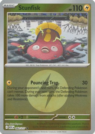 Stunfisk (Energy Symbol Pattern) 062  - Reverse Holofoil - Common