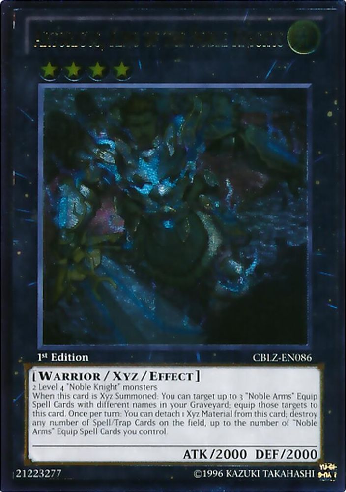 Artorigus, King of the Noble Knights (UTR) (CBLZ-EN086) - Ultimate Rare