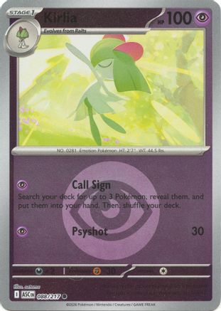 Kirlia (Energy Symbol Pattern) 088  - Reverse Holofoil - Common