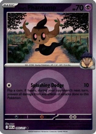 Hop's Phantump (Energy Symbol Pattern) 095  - Reverse Holofoil - Common