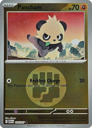 Pancham (Energy Symbol Pattern) 115  - Reverse Holofoil - Common