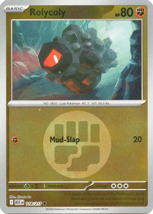 Rolycoly (Energy Symbol Pattern) 118  - Reverse Holofoil - Common