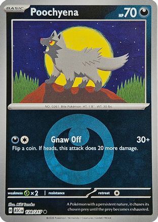 Poochyena (Energy Symbol Pattern) 128  - Reverse Holofoil - Common