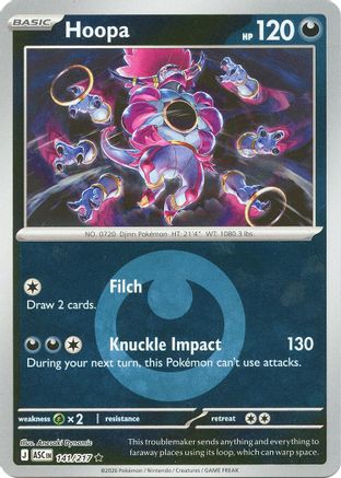 Hoopa (Energy Symbol Pattern) 141  - Reverse Holofoil - Rare