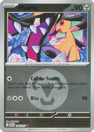 Mawile (Energy Symbol Pattern) 144/217  - Reverse Holofoil - Uncommon