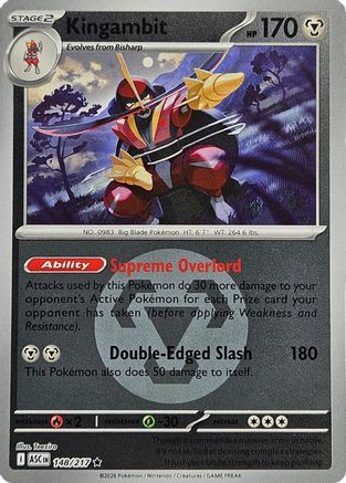 Kingambit (Energy Symbol Pattern) 148  - Reverse Holofoil - Rare