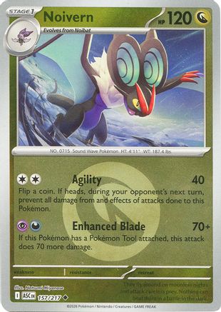 Noivern (Energy Symbol Pattern) 157  - Reverse Holofoil - Uncommon