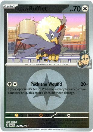 Larry's Rufflet (Energy Symbol Pattern) 173  - Reverse Holofoil - Common