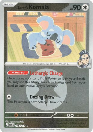 Larry's Komala (Energy Symbol Pattern) 175  - Reverse Holofoil - Common