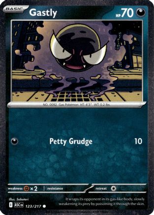 Gastly (Cosmos Holo) 123/217  - Holofoil - Common
