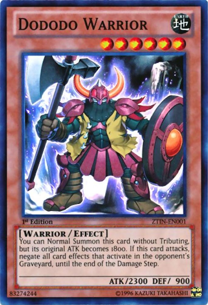 Dododo Warrior (ZTIN-EN001) - Super Rare