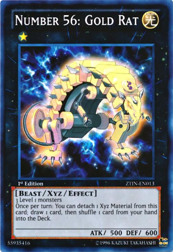 Number 56: Gold Rat (ZTIN-EN013) - Super Rare