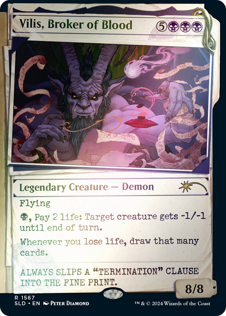 Vilis, courtier en sang (Rainbow Foil) [Secret Lair Drop Series] 
