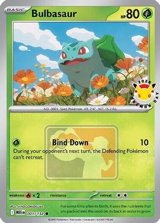 Bulbasaur (Pokemon Day 2026) 001  - Holofoil - Common