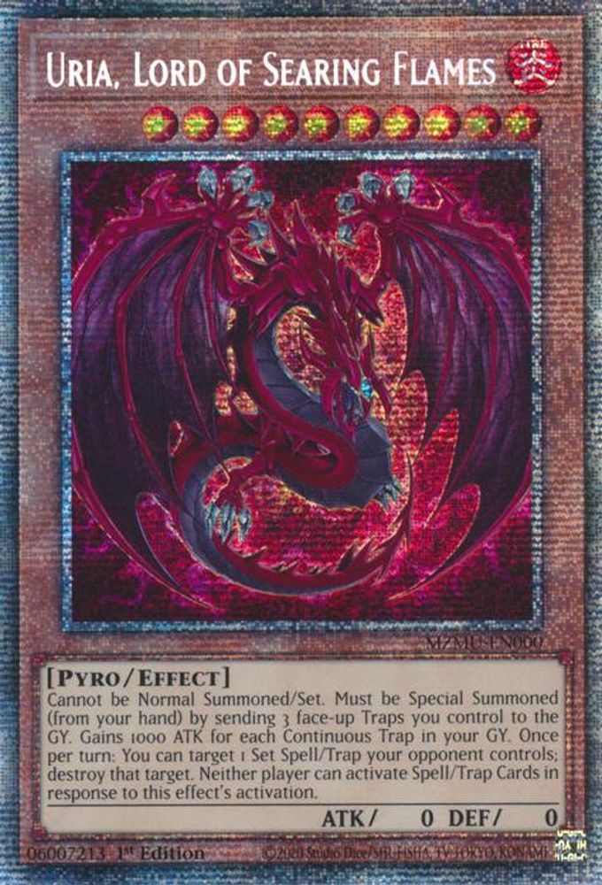 Uria, Lord of Searing Flames (Starlight Rare) (MZMU-EN000) - Starlight Rare