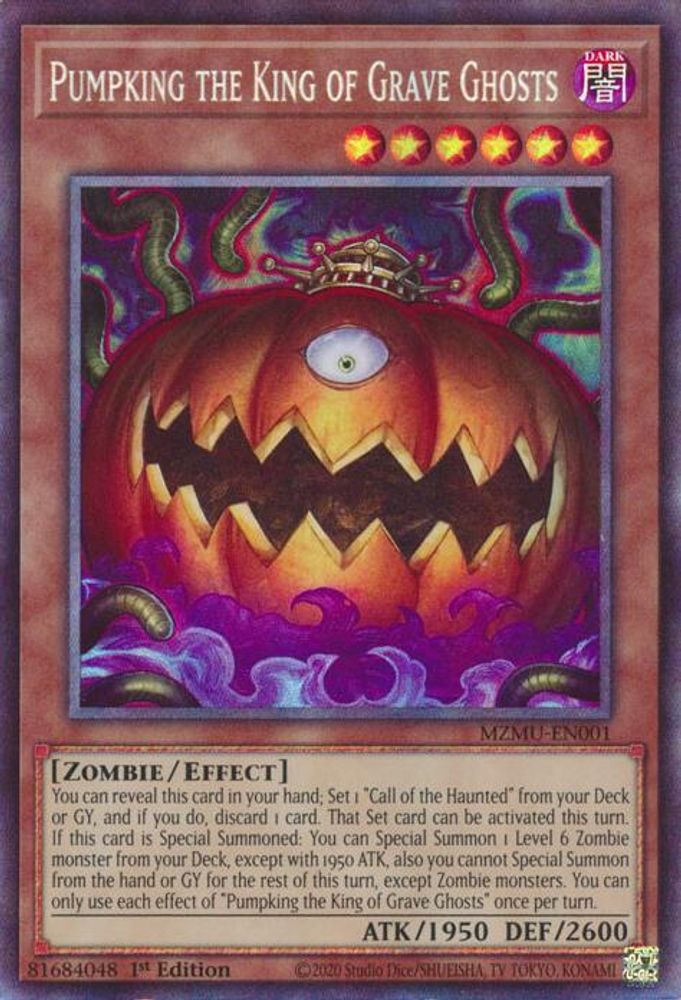 Pumpking the King of Grave Ghosts (Collector's Rare) (MZMU-EN001) - Collector's Rare