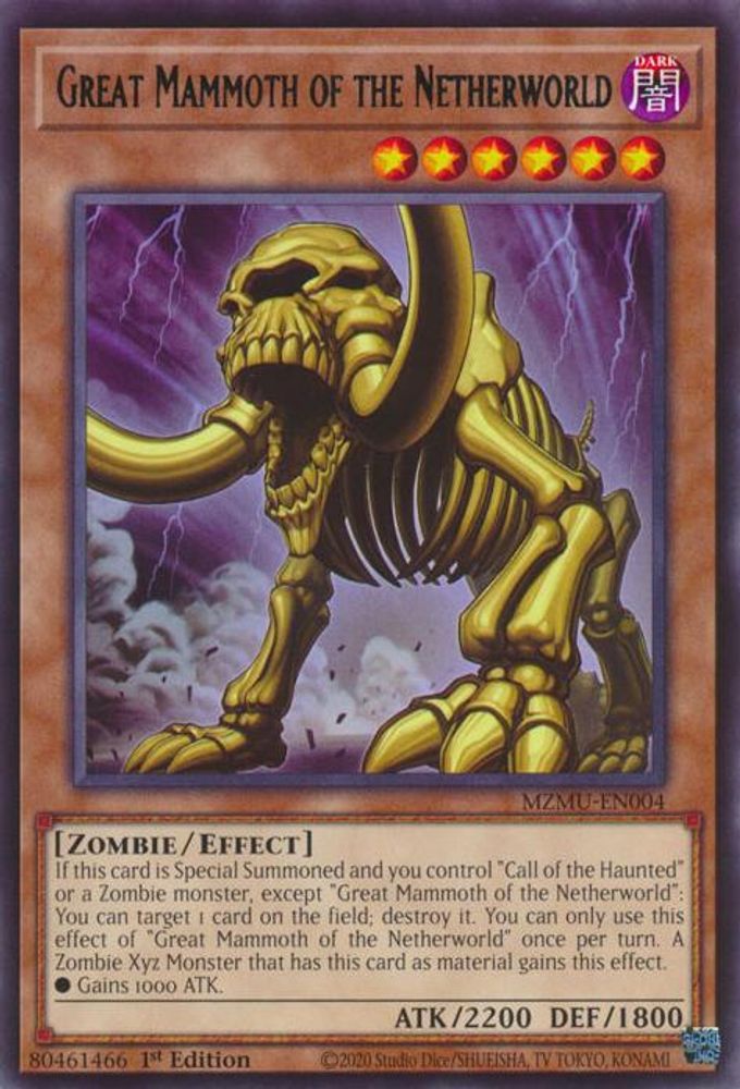 Great Mammoth of the Netherworld (MZMU-EN004) - Rare