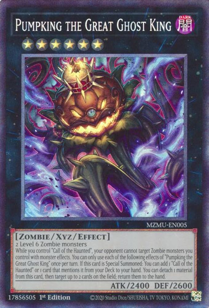 Pumpking the Great Ghost King (Collector's Rare) (MZMU-EN005) - Collector's Rare