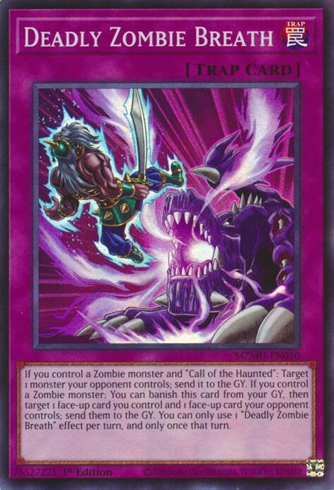 Deadly Zombie Breath (MZMU-EN010) - Super Rare