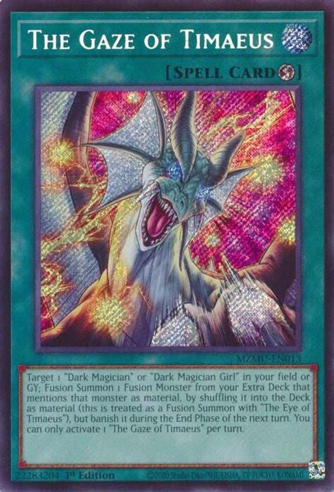 The Gaze of Timaeus (MZMU-EN013) - Secret Rare