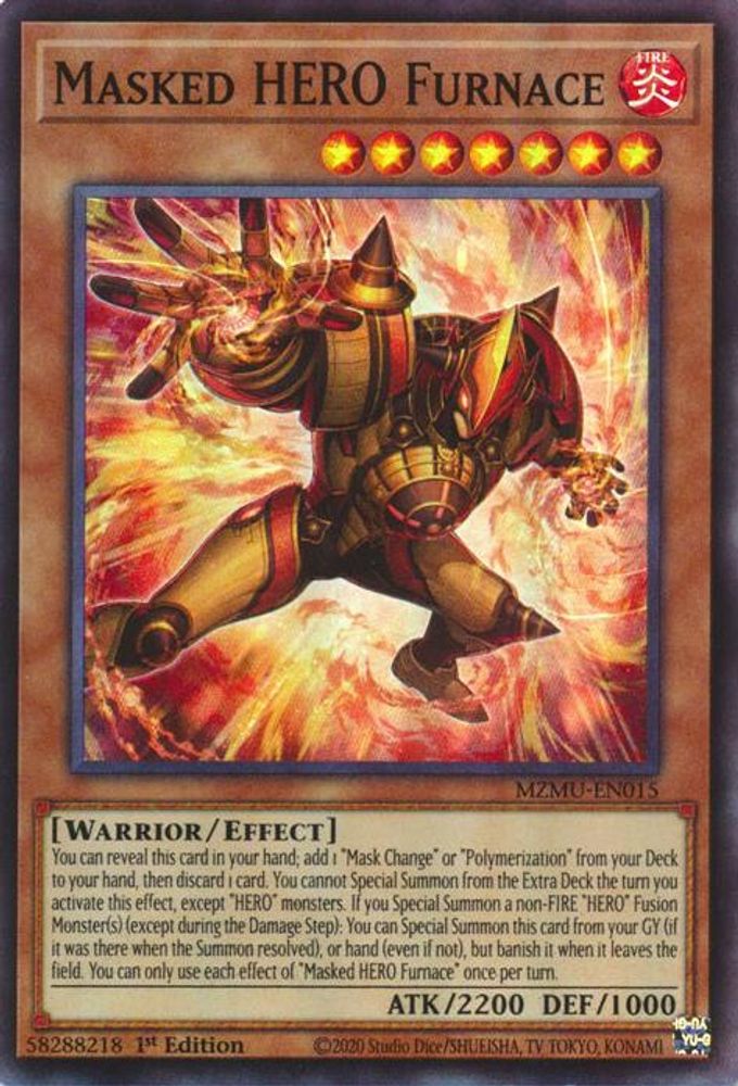 Masked HERO Furnace (MZMU-EN015) - Super Rare