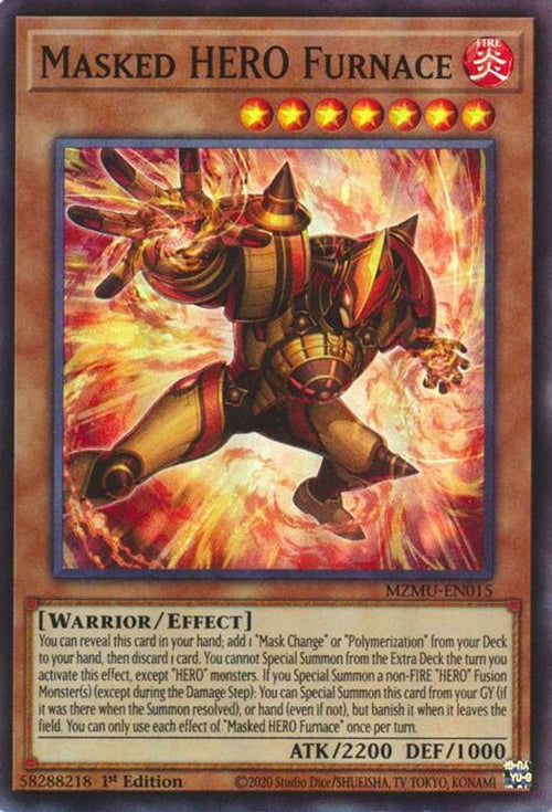 Masked HERO Furnace (MZMU-EN015) - Super Rare