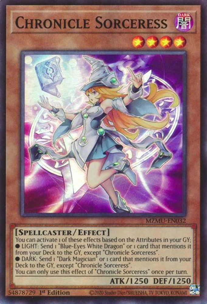 Chronicle Sorceress (MZMU-EN032) - Super Rare