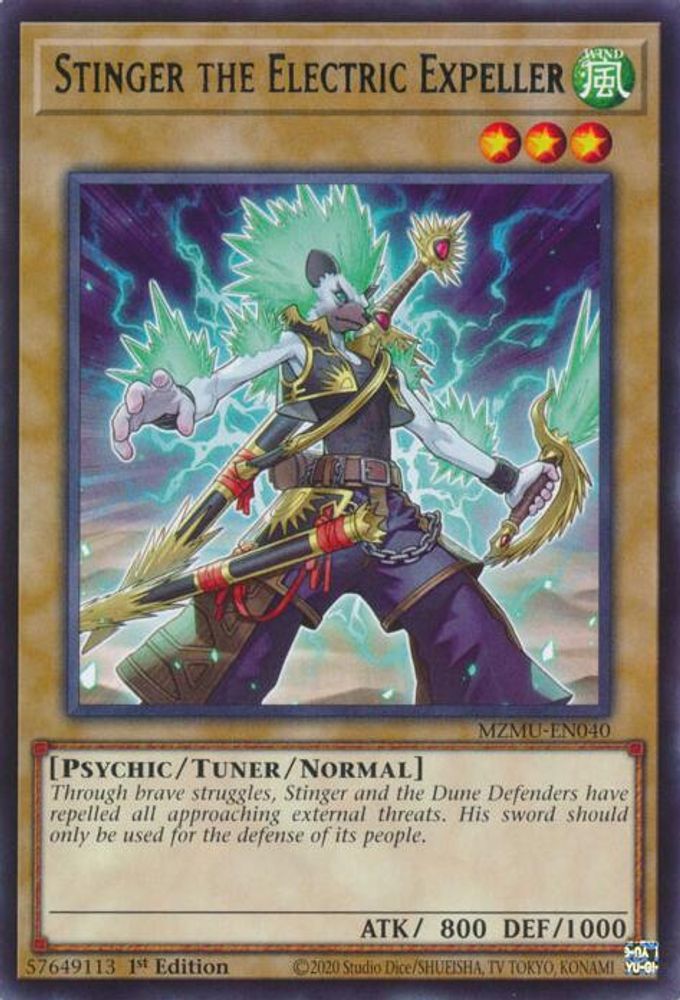 Stinger the Electric Expeller (MZMU-EN040) - Rare