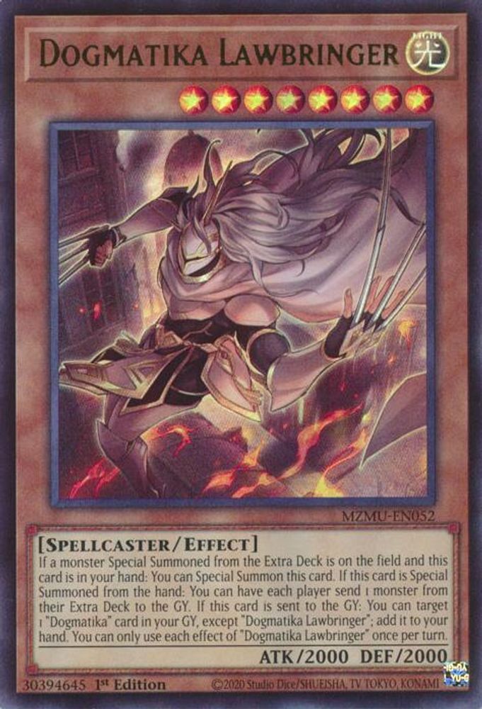 Dogmatika Lawbringer (MZMU-EN052) - Ultra Rare