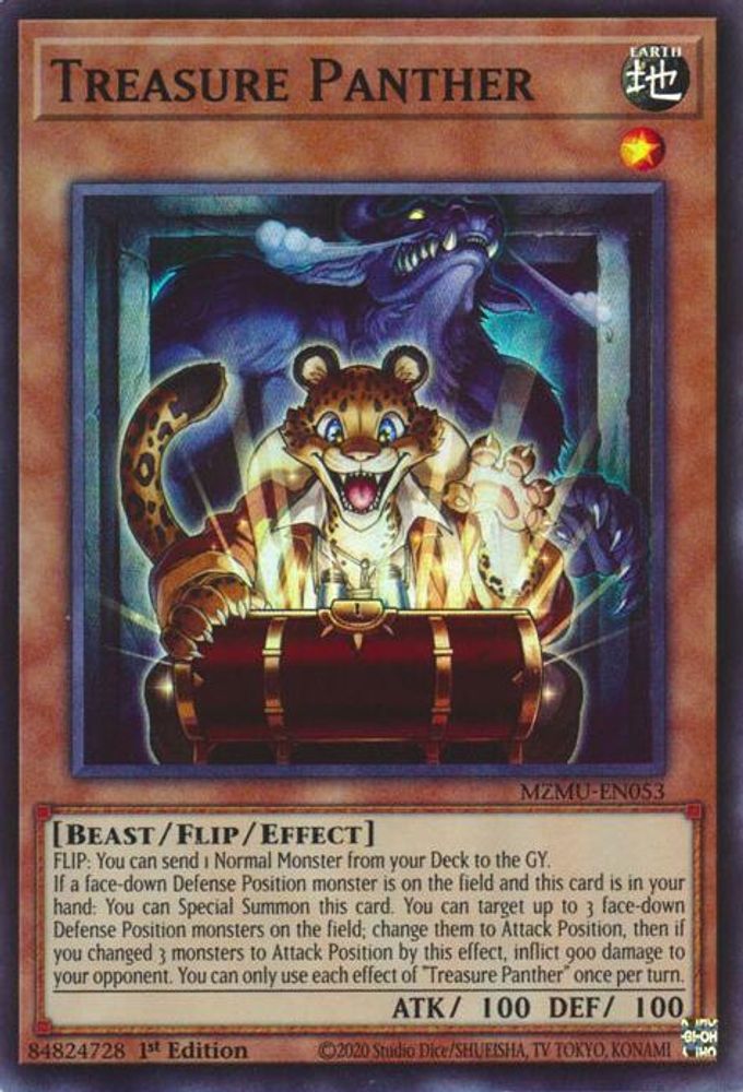 Treasure Panther (MZMU-EN053) - Super Rare