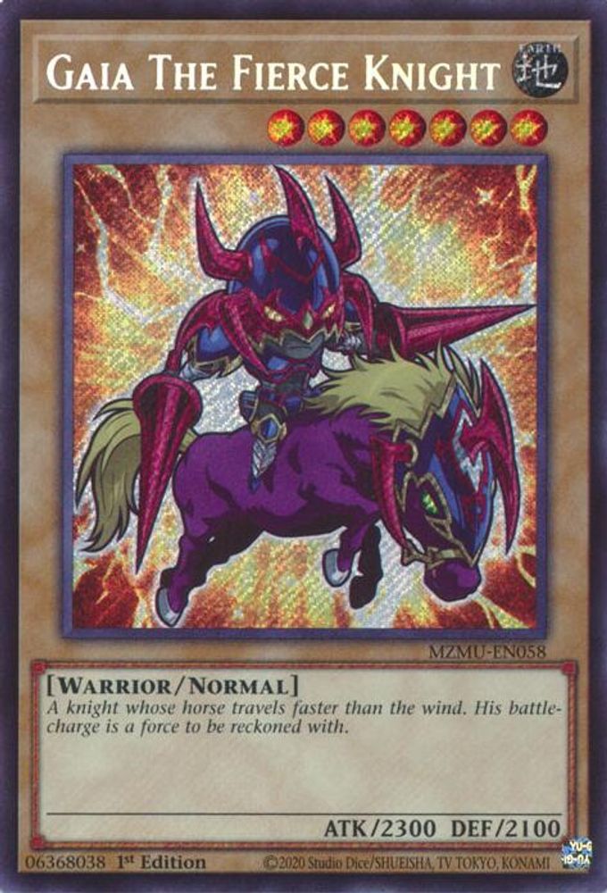 Gaia The Fierce Knight (MZMU-EN058) - Secret Rare