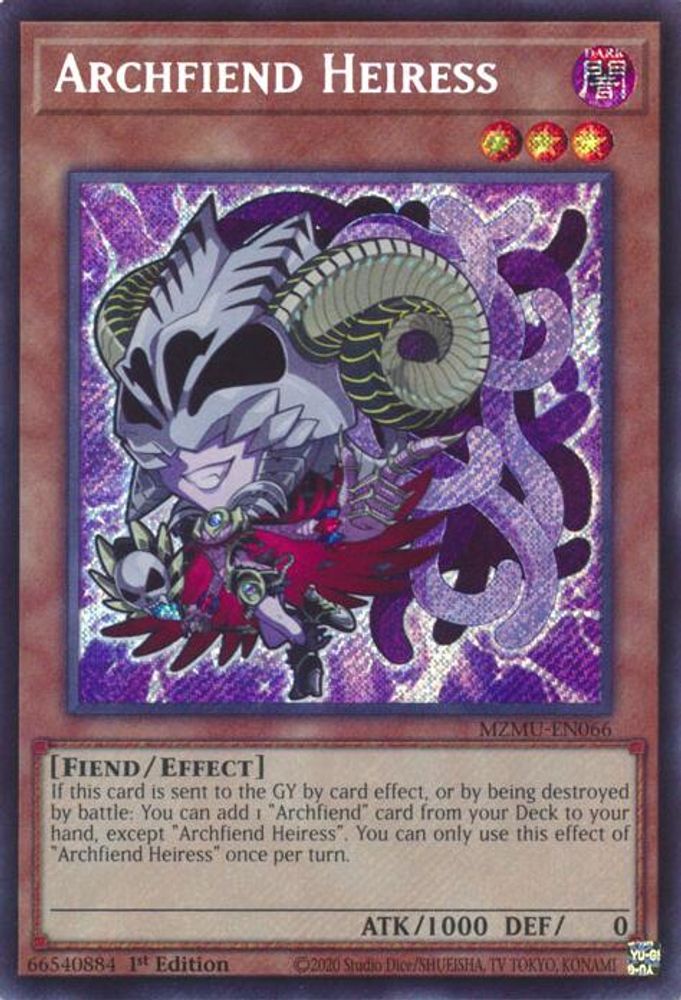 Archfiend Heiress (MZMU-EN066) - Secret Rare