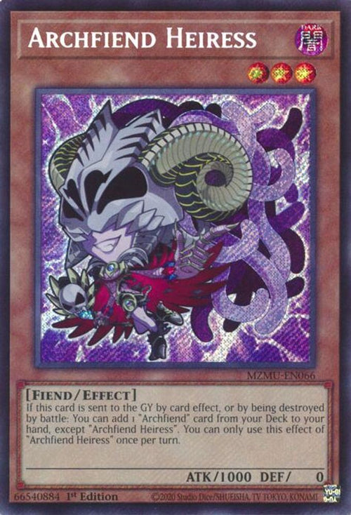 Archfiend Heiress (MZMU-EN066) - Secret Rare