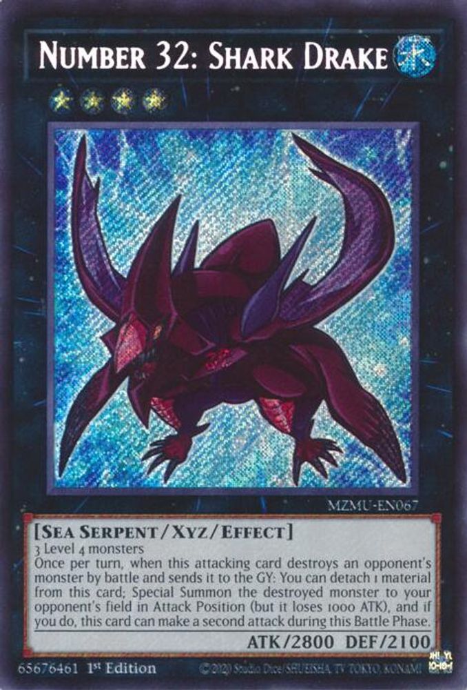 Number 32: Shark Drake (MZMU-EN067) - Secret Rare
