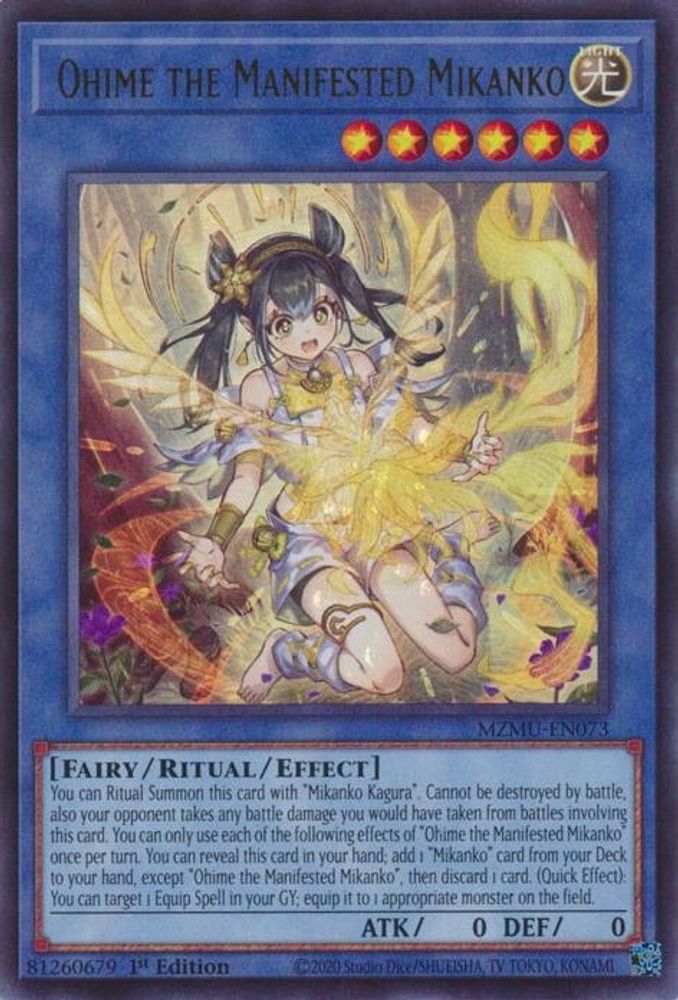 Ohime the Manifested Mikanko (MZMU-EN073) - Ultra Rare