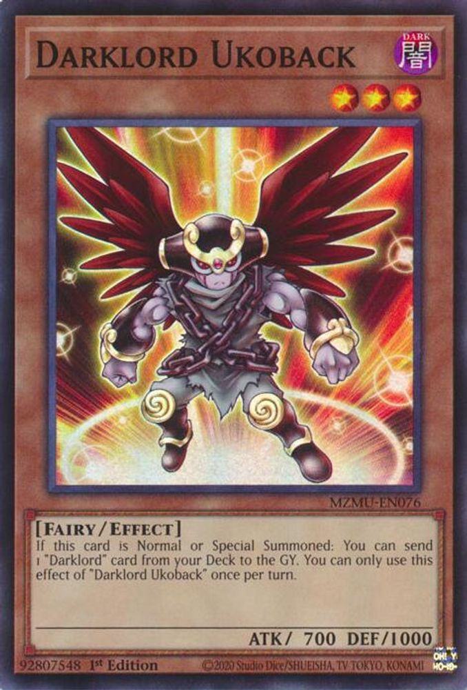 Darklord Ukoback (MZMU-EN076) - Super Rare