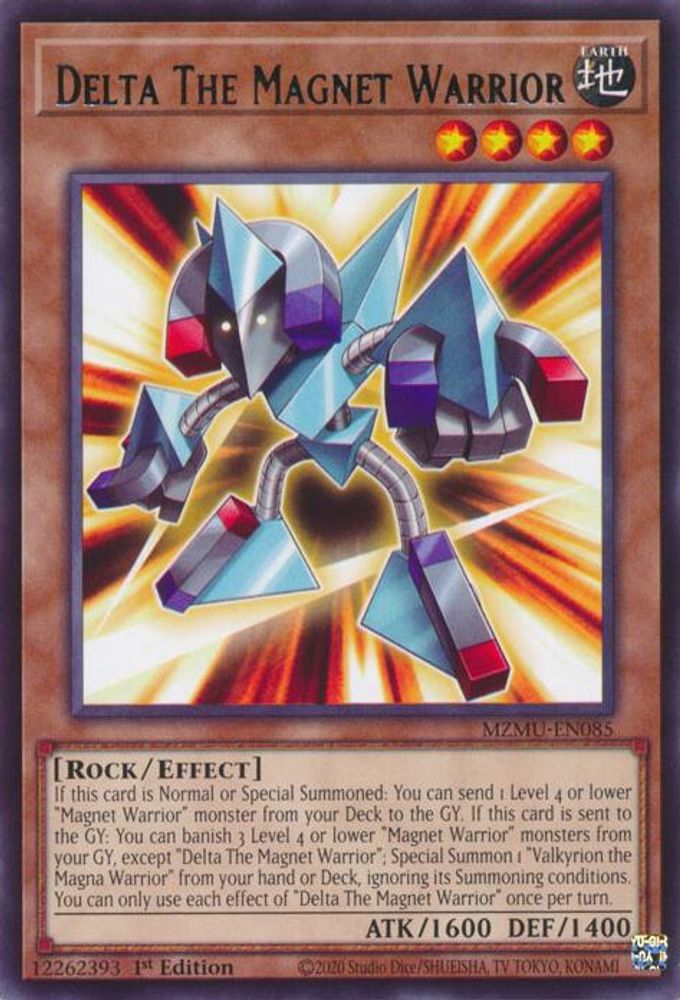 Delta The Magnet Warrior (MZMU-EN085) - Rare